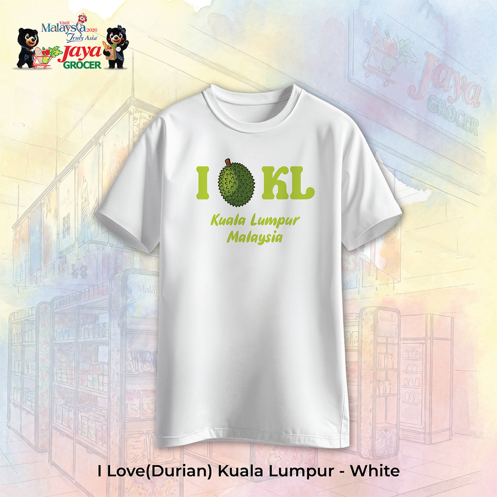 JS Apparel - I Durian KL (White-XL)