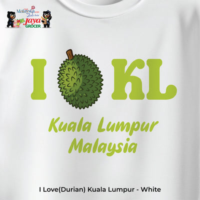JS Apparel - I Durian KL (White-XL)