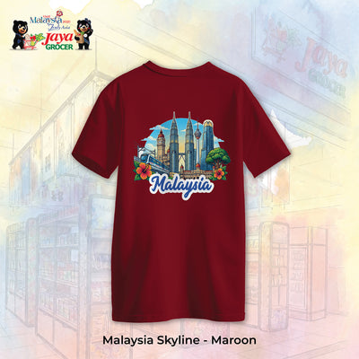 JS Apparel - Malaysia Skyline (Maroon-L)