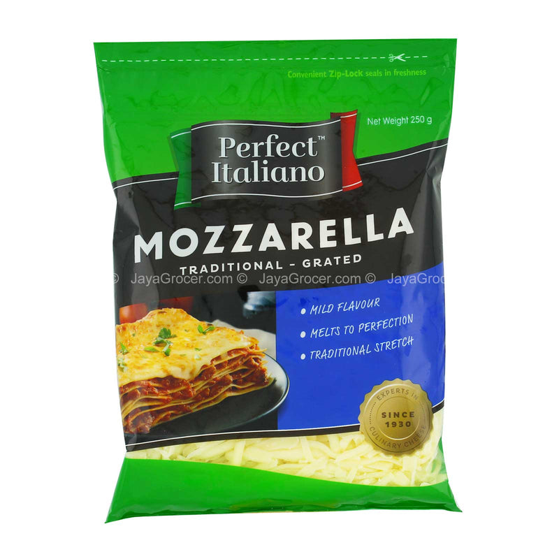 Perfect Italiano Mozzarella Traditional Grated Cheese 250g