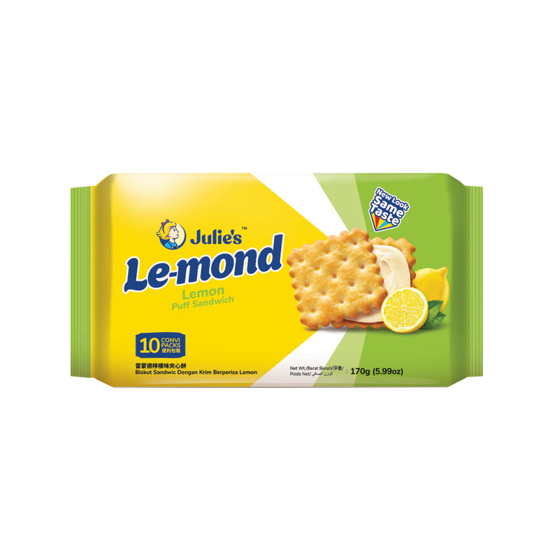 Julie’s Le-Mond Puff Lemon Sandwich Biscuit 170g