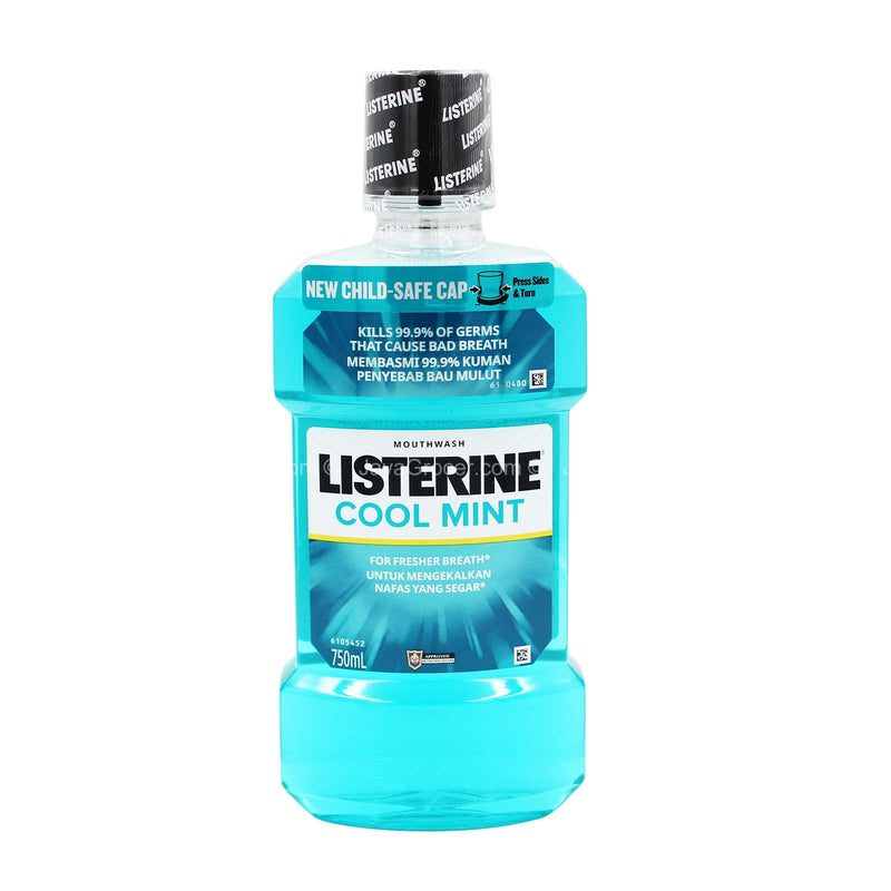 Listerine Cool Mint Antibacterial Mouthwash 750ml