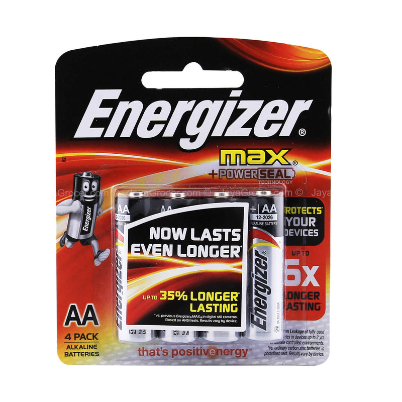 Energizer AA Battery E91-BP4 4pcs/pack