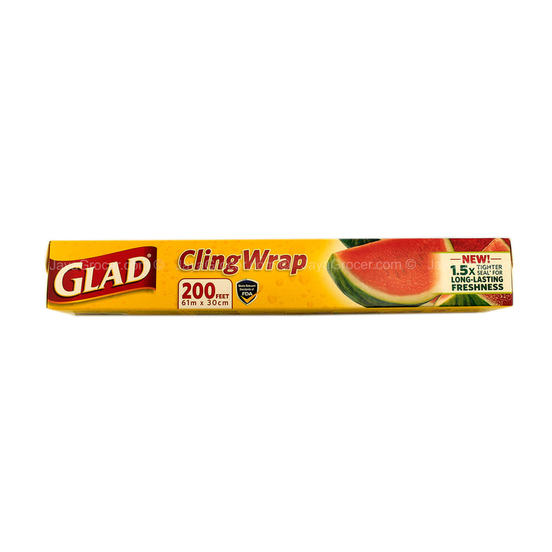 Glad Cling Wrap 200feet 61m x 30cm 1pack