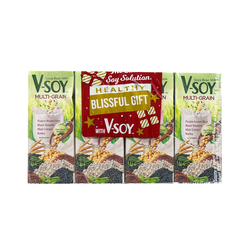 V-Soy Multi-Grain Soya Bean Milk 200ml x 4