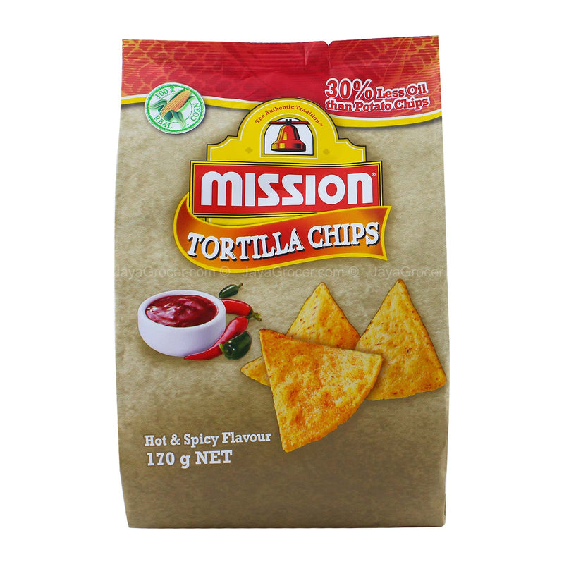 Mission Tortilla Chips Hot and Spicy Flavour 170g