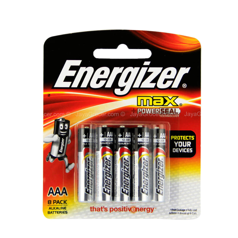 Energizer Max 1.5V AAA Alkaline Battery 8pcs/pack