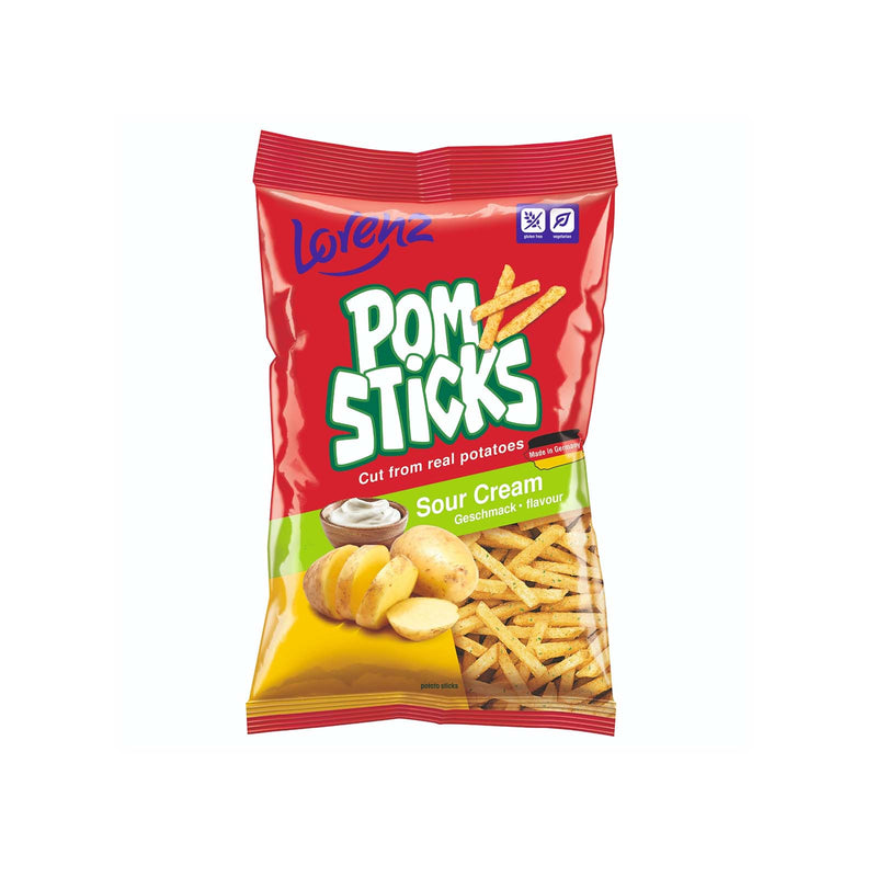 Lorenz Pomsticks Sour Cream Flavoured Potato Sticks 100g