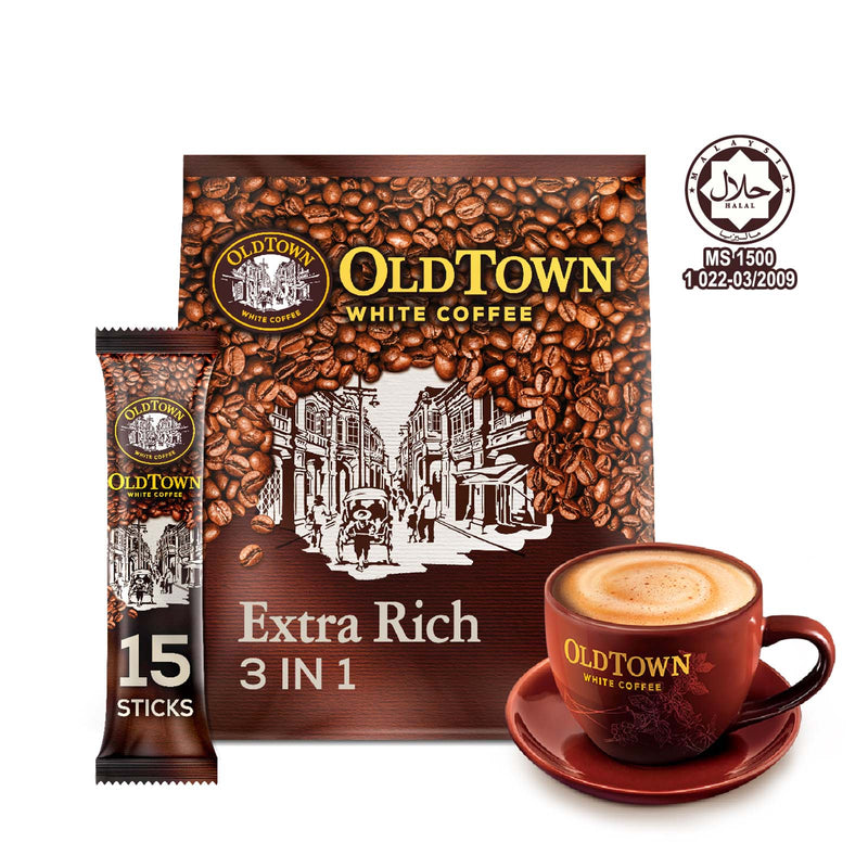Old Town Extra Rich 3 in 1 Instant Premix White Coffee 35g x 15