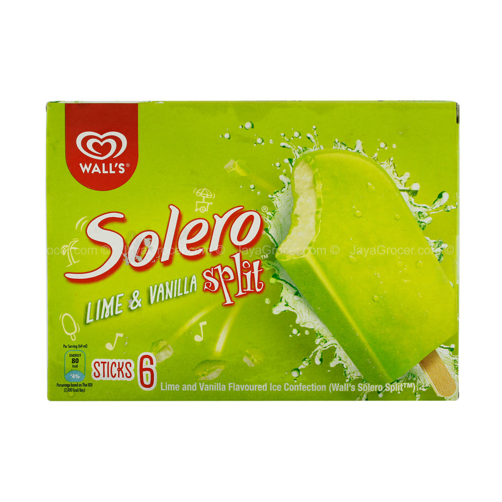 Wall's Solero Split Lime Ice Cream 64ml x 6