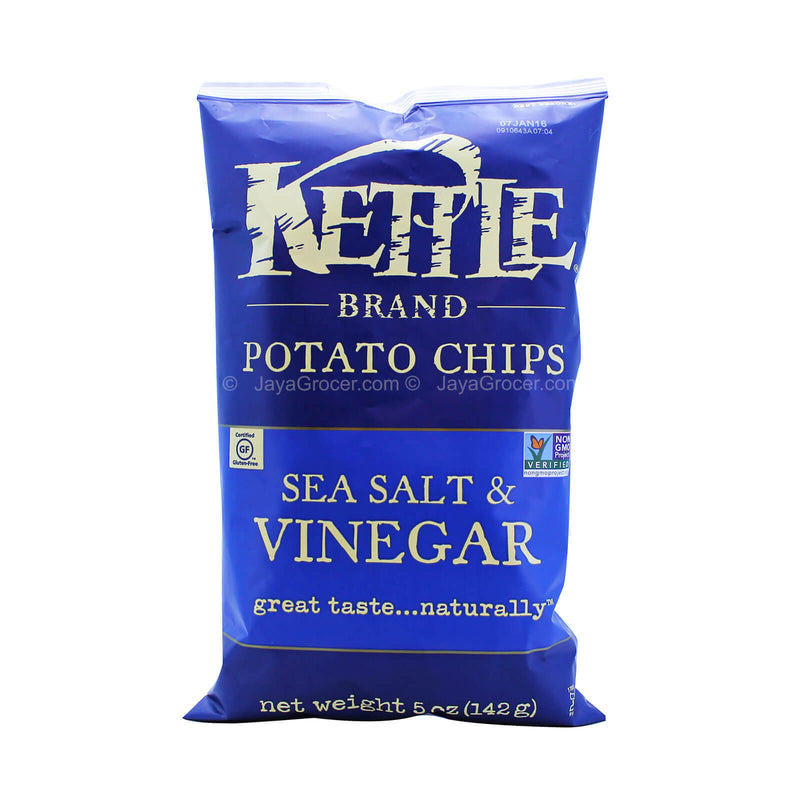 Kettle Brand Sea Salt & Vinegar Potato Chips 142g