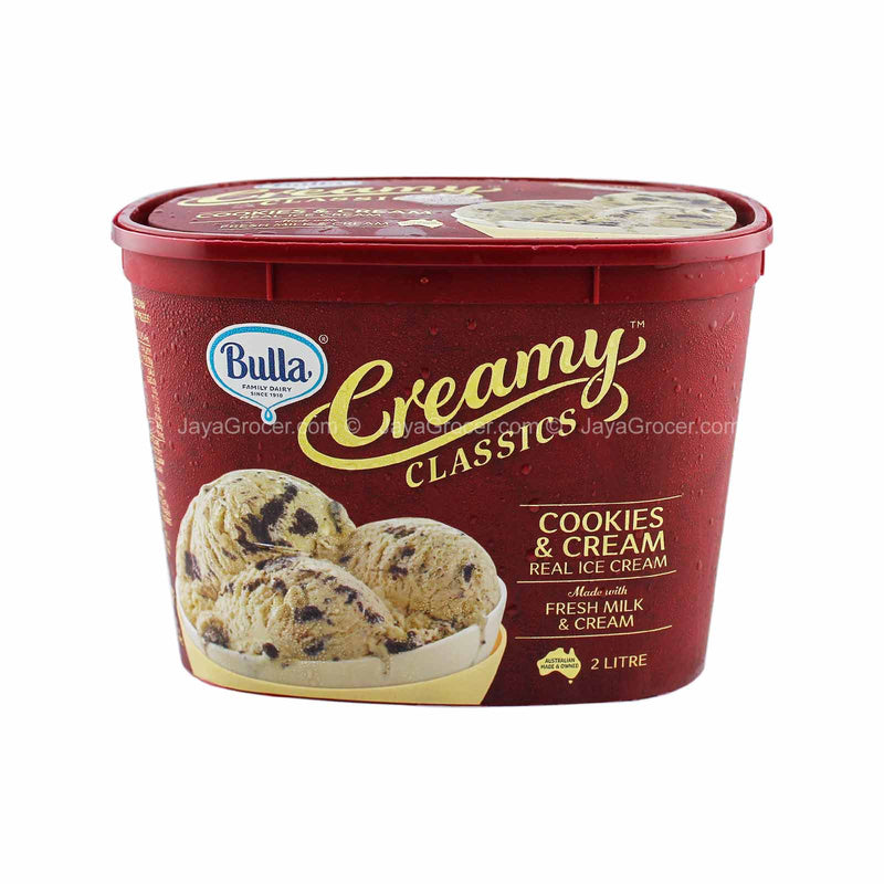 Bulla Creamy Classics Cookies and Cream Real Ice Cream 2L