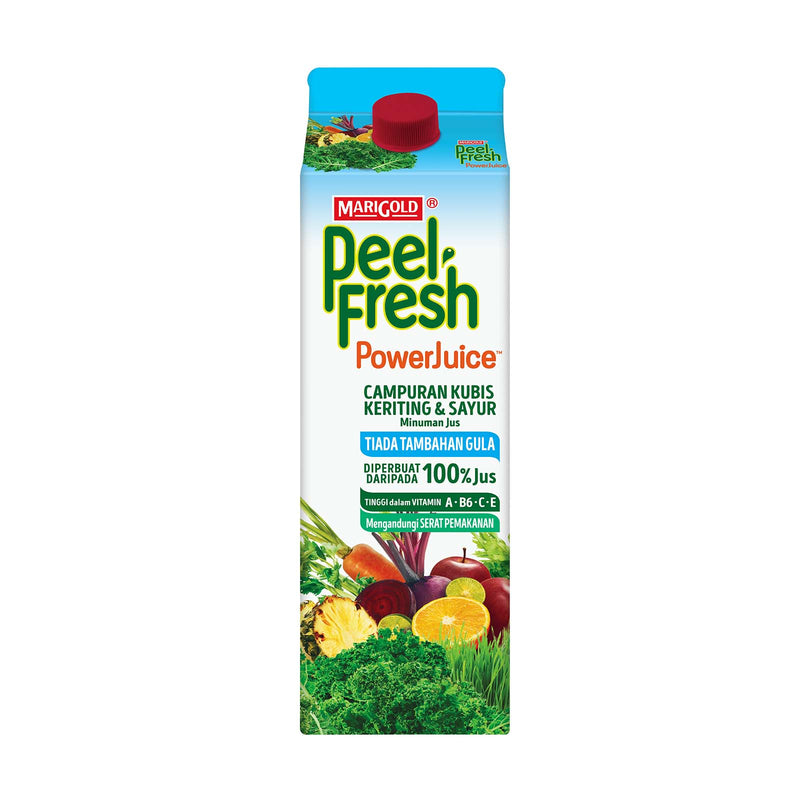Marigold Peel Fresh Power Juice No Added Sugar Mixed Kale & Veggie Juice Drink 1L
