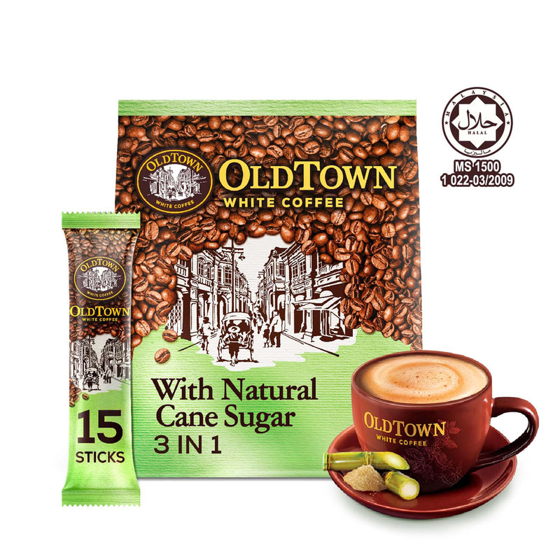 Old Town White Coffee with Natural Cane Sugar 36g x 15