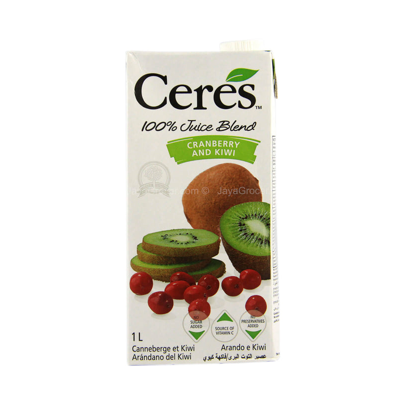 Ceres Cranberry & Kiwi 100% Fruit Juice 1L