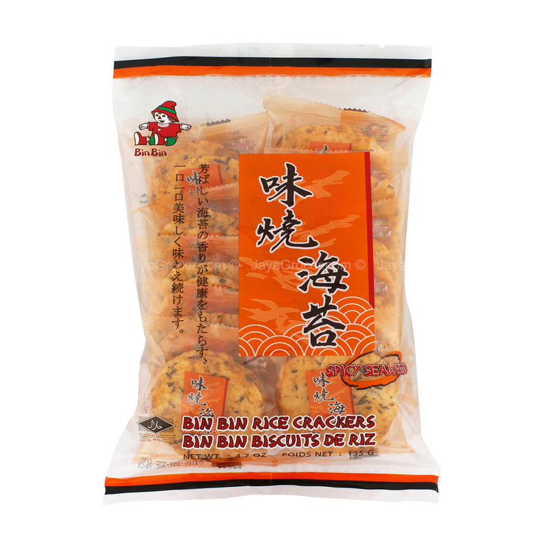 Bin Bin Spicy Seaweed Rice Crackers 135g