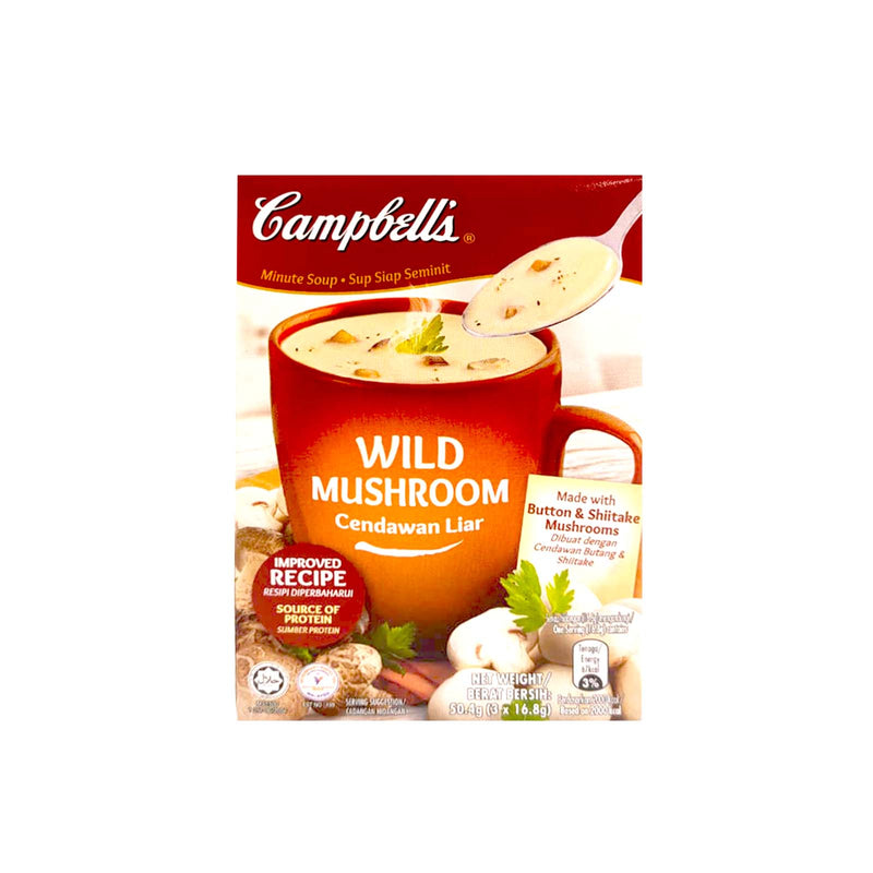 Campbells Wild Mushroom Instant Soup 16.8g x 3