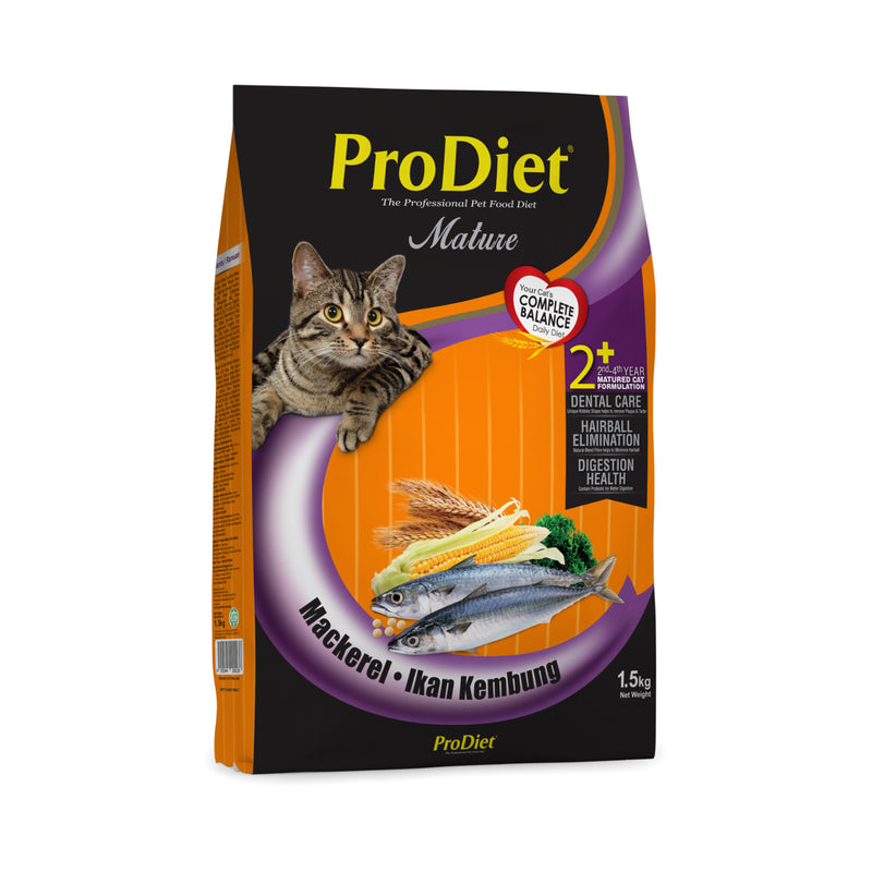 Prodiet Mackerel Dry Cat Food 1.5kg