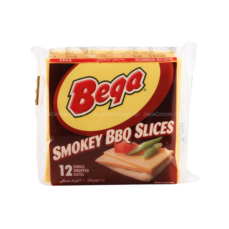 Bega Cheddar Smokey BBQ Slices Cheese 200g