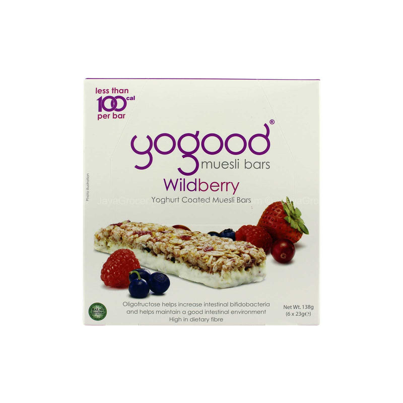 Yogood Wildberry Yogurt Coated Muesli Bars 138g