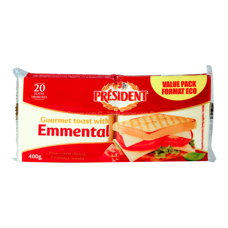 President Emmental Cheese Slices 400g