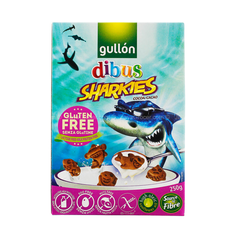 Gullon Gluten Free Dibus Sharkies Cocoa Cookies 250g