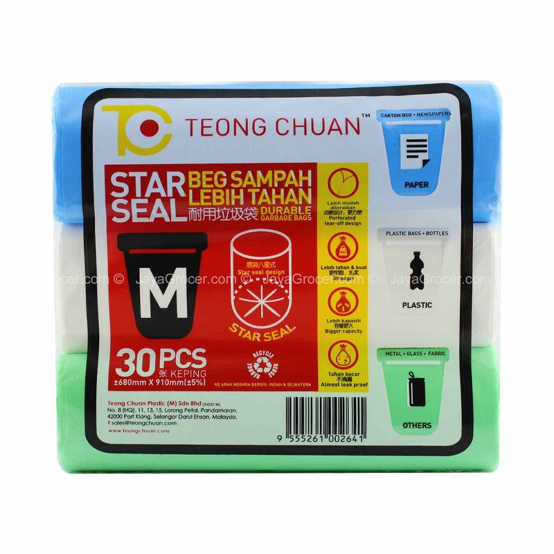 Teong Chuan Star Seal Medium Garbage Bag 30pcs/pack