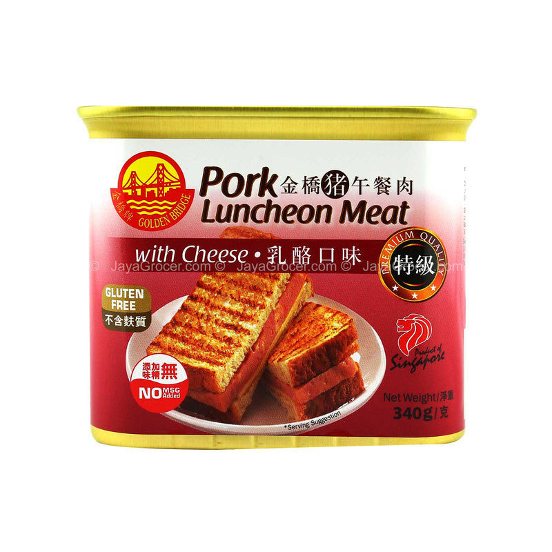 [NON-HALAL] Golden Bridge Pork Luncheon Meat with Cheese 340g