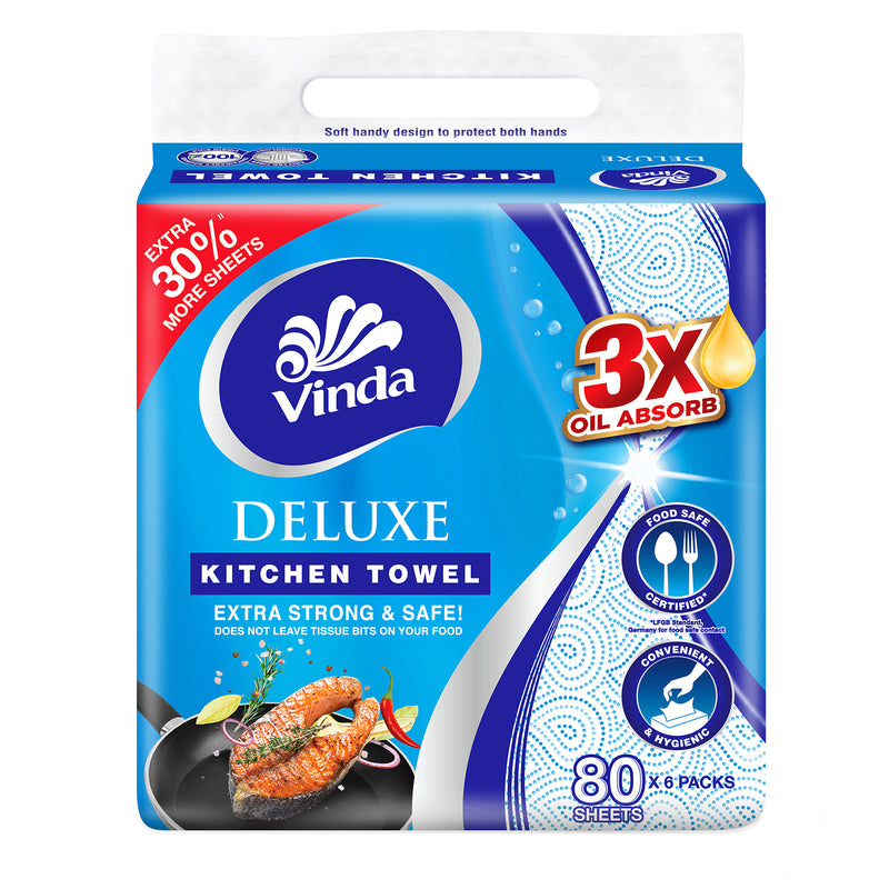 Vinda Deluxe Kitchen Towel 80pcs x 6