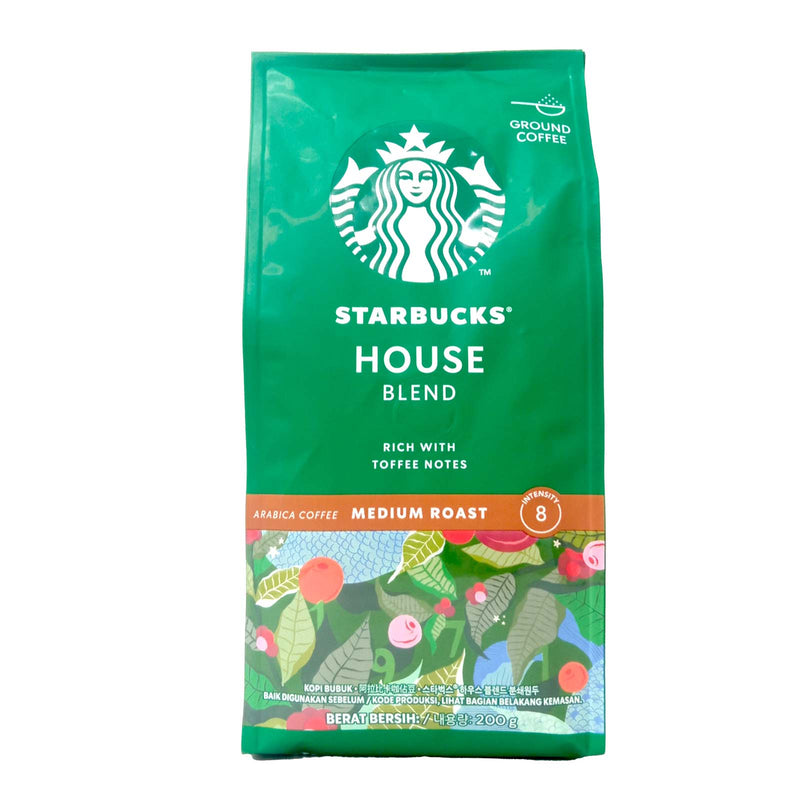 Starbucks House Blend Medium Roast Ground Coffee 200g