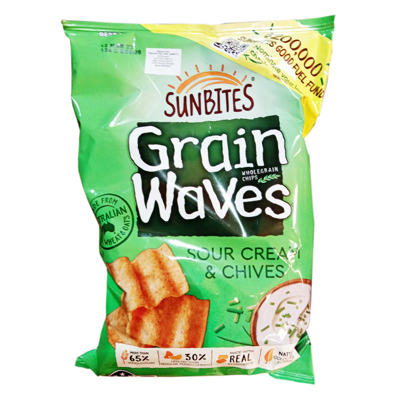 Grain Waves Chips Sour Cream and Chives 170g