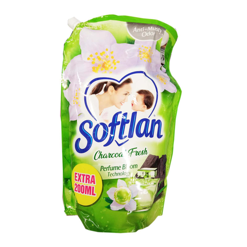 Softlan Charcoal Fresh Fabric Softener Refill 1.4L