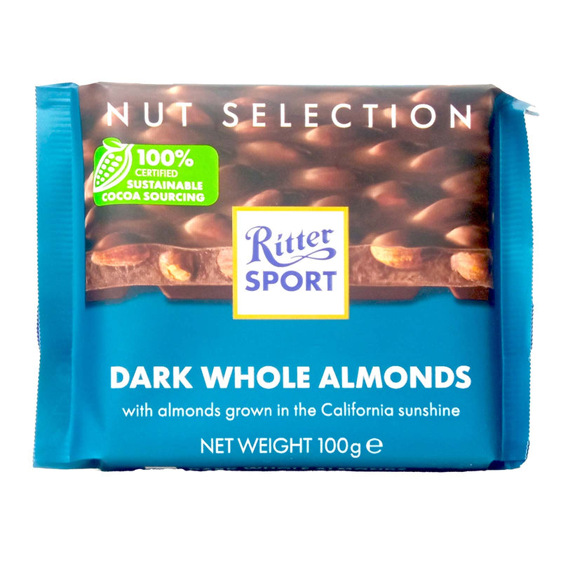 Ritter Sport Dark Whole Almonds 100g