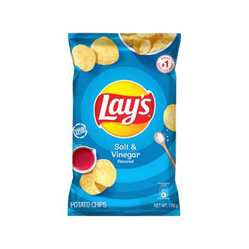 Lays Salt And Vinegar Potato Chips 170g
