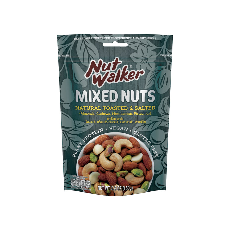 Nut Walker Natural Toasted and Salted Mixed Nuts 150g