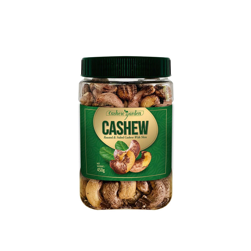 Cashew Garden Roasted Salted Cashew With Skin 450g